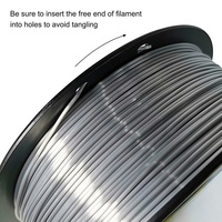 Filament PLA Soie Noir Effet Tactile en Gros Usine, Tiges en Plastique PLA Soie 1,75 mm pour Imprimante 3D