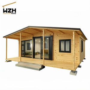 चीन कारखाने 20 फीट प्रीफैब आधुनिक लक्जरी विला 2 बेडरूम के फ्लैट पैक कंटेनर घर आउटडोर लिविंग स्टील सामग्री के साथ सस्ता - Product Image 1