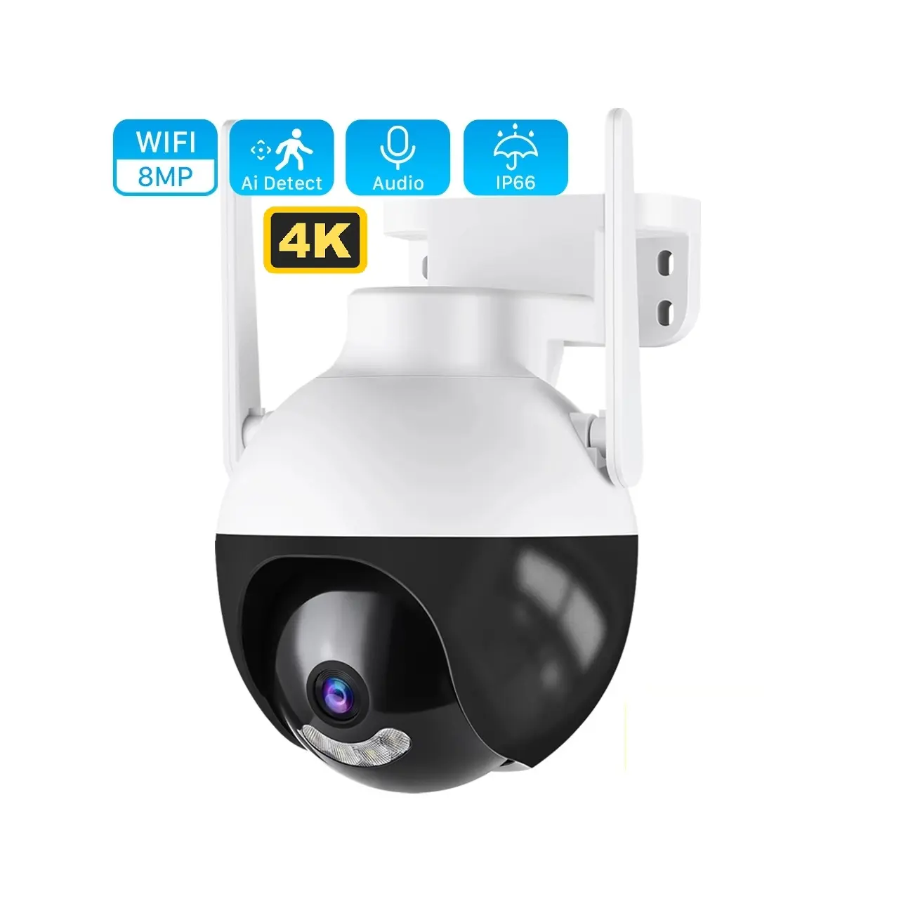 Promotion 1080P Long Range Camara Home Ai 4K Full Color Wifi Ptz Camera