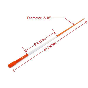 เครื่องหมายไฟเบอร์กลาสขับ36 "48" เสาหิมะเสาไฟเบอร์กลาสเสาหิมะสะท้อนแสง - Product Image 6