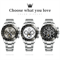 OLEVS 6654 Fabrik 3 ATM Wasserdichte Multifunktionsuhren Herren Luxusmarke Automatische Mechanische Uhr für Herrenarmbanduhr