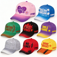 Gorra de Béisbol con Bordado de Eslogan, Dos Tonos, 5 Paneles, Gorra de Béisbol de Algodón con Visera de Bloques de Color