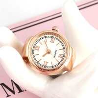 Mini montre à quartz vintage argentée, bracelet élastique, pour fiançailles, mariage, hip-hop, montre à doigt antique pour homme