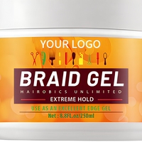 Pomata Biologica Professionale a Tenuta Forte e Asciugatura Rapida per Trecce/Dreadlock/Extension - Formula all'Olio di Argan