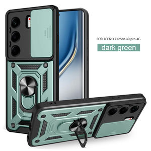 Coque Cyberpunk Premium Tech pour TECNO Camon 40 <span class=keywords><strong>Pro</strong></span> 4G avec Support Magnétique à Anneau 360° et Cache Coulissant pour Appareil Photo - Product Image 6