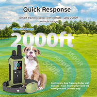 Elektronisches Halsband für Hunde Trainings halsband Custom Remote Trainer Piepser Vibrations schock halsband mit Fernbedienung