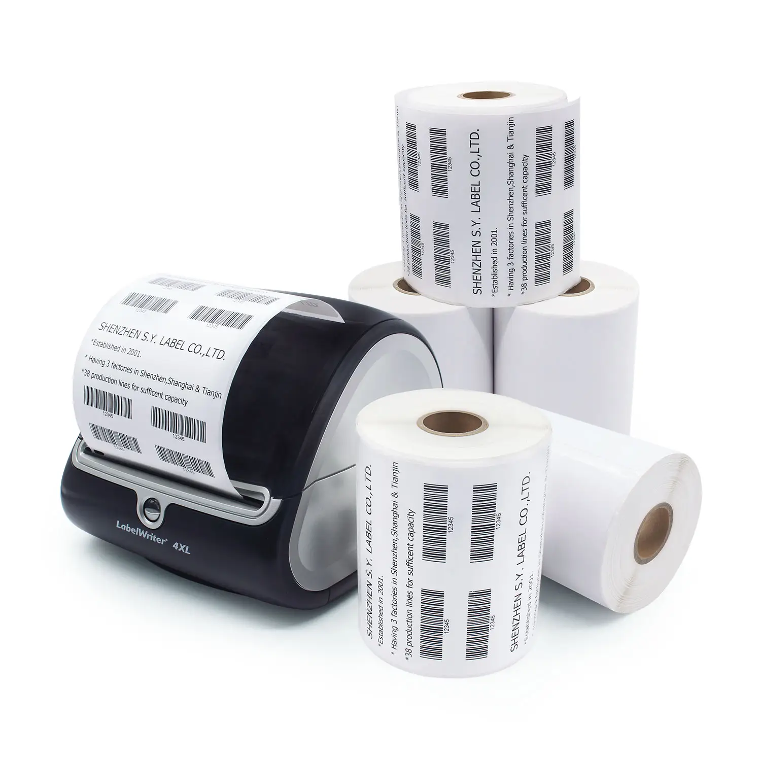 Factory Price 1744907 4x6 Waterproof Direct Thermal Roll Paper Blank Shipping Label Sticker for Dymo Printer