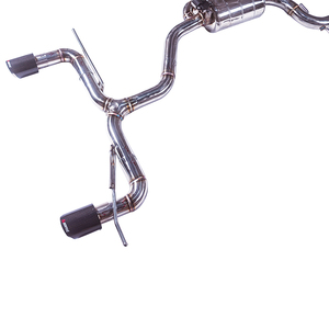 Système d'échappement CATBACK en acier inoxydable poli VW <span class=keywords><strong>GOLF</strong></span> <span class=keywords><strong>6</strong></span> <span class=keywords><strong>GTI</strong></span> 2.0T avec embouts en fibre de carbone - Product Image 2
