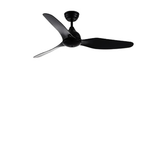 Hiện Đại Màu Đen 46 Inch ABS Blade DC Động Cơ Đồng Quạt Trần Mà Không Có Ánh Sáng Đèn Chùm <span class=keywords><strong>Fan</strong></span> Hâm Mộ Trần Ánh Sáng - Product Image 1