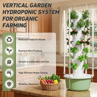 Kit hydroponique vertical à 7 couches Tru-Spring CE avec pompe, lumière de croissance LED anti-UV et système d'irrigation pour jardin domestique