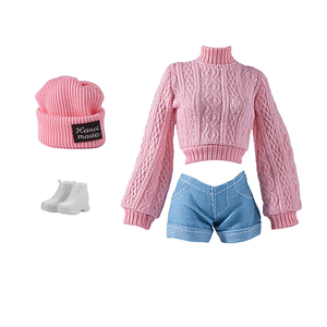 <strong>Dress</strong> up Doll 30CM 1/6 Doll 11-12 Inch Clothes Set Top Wear Pants Shorts Shoes and Jewelry for 30 cm Doll - Product Image 2