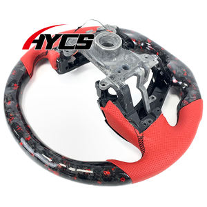 Volante in Fibra di Carbonio Forgiata Rossa con Display LED RPM Personalizzato per <span class=keywords><strong>Honda</strong></span> Accord 9a Gen Odyssey PHEV Coupé Sport - Product Image 5