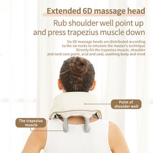 Sıcak satış sağlık geri Shiatsu yoğurma isıtma isıtma ile 3d masaj kemeri boyun omuz masajı - Product Image 6