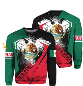 Felpa con cappuccio Fitspi messico per uomo bandiera donna felpa con cappuccio 3d con cappuccio nome personalizzato su tutto il Pullover stampa all'ingrosso - Product Image 5
