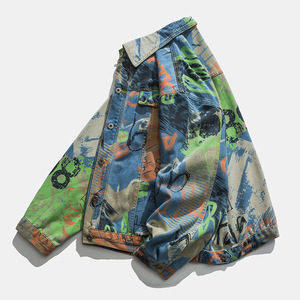 <span class=keywords><strong>Veste</strong></span> <span class=keywords><strong>en</strong></span> Denim unisexe pour hommes, élégante <span class=keywords><strong>peinture</strong></span> à l'huile, grande marque européenne, manteau <span class=keywords><strong>en</strong></span> <span class=keywords><strong>Jean</strong></span> coloré, <span class=keywords><strong>veste</strong></span> <span class=keywords><strong>en</strong></span> vrac, nouvelle collection 2022 - Product Image 2