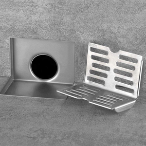 Siphon de sol en acier inoxydable 304 en forme de L pour salle de bain et cuisine, design moderne anti-corrosion, <span class=keywords><strong>drain</strong></span> mural d'angle pour balcon extérieur - Product Image 2
