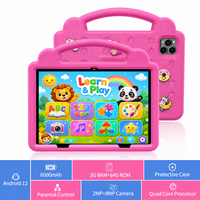 Tablette éducative pour enfants de 10 pouces Android 14 Wi-Fi 6 5G MTK 6750 3+32 Go Octa-Core Contrôle parental BT 5.0 3500 mAh USB-C