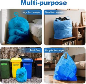 ถุงหิ้วแบบเสื้อยืดขนาดใหญ่พิเศษ ย่อยสลายได้ ผลิตจากพลาสติก PE สำหรับใส่ของชำ ใช้ซ้ำได้ พร้อมโลโก้สั่งทำ หนา ทนทาน - Product Image 2