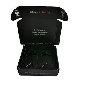 Caja de embalaje de cosméticos corrugado con logotipo impreso personalizado e inserto - Product Image 6