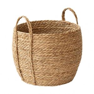 Macetas grandes para exteriores, Cestas colgantes de imitación, cesta de caña, maceta de montaje en pared de <span class=keywords><strong>madera</strong></span>, macetas tejidas de fantasía tejidas a mano con flores - Product Image 6