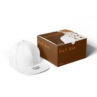 Boîtes d'emballage personnalisées en carton blanc avec fenêtre PVC pour casquettes de baseball, idéales pour la vente, la mode, les voyages et l'expédition de chapeaux