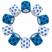 Bande de contention élastique auto-adhésive à motif mignon imprimé sur mesure pour animaux de compagnie, chevaux, enfants, protection des blessures sportives