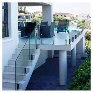 ACE moderno durevole Ss 304 316 piscina senza telaio recinzione in vetro temperato rubinetto ringhiera <span class=keywords><strong>con</strong></span> <span class=keywords><strong>serratura</strong></span> di sicurezza per balcone esterno - Product Image 5