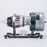 Kit de modèle de moteur turboréacteur TECHING 1/10 entièrement en métal double bobine moteur turboréacteur d'avion modèle 1000 + pièces