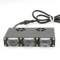 Projecteurs LED en stock avec grille, feux de jour DRL, lentille de projecteur, phares LED, mini feux de route laser pour voiture et moto