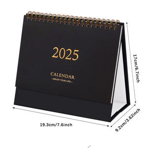 Nouveau 2025 Conception et taille personnalisées Calendrier Calendriers de bureau portables Calendrier quotidien Notes Calendrier de bureau pour la promotion - Product Image 1