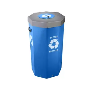 Collapsible Corrugated Plastic Recycling Bins