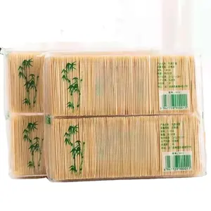 2024 Newest Hot Sale Natural Color A Grade Factory Price Wooden Bamboo Toothpick with Wholesale Packing