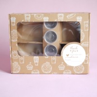 Boîte pliante en papier colorée pour vente en gros, idéale pour les fêtes, le thé de l'après-midi, les gâteaux aux fruits, les plateaux de traiteur et l'emballage alimentaire