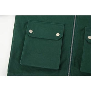Vestes pour hommes en coton 100% avec poches cargo, design luxueux, couleur olive, nouvelle mode, vente en gros, sur mesure - Product Image 4