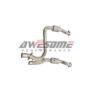 ท่อแคทตาไลติกดาวน์ไปป์สำหรับรถฟอร์ด F150 SVT RAPTOR <span class=keywords><strong>3</strong></span>.5TT ปี 2015-2019 เทอร์โบคู่ พร้อมแผ่นกันความร้อน สแตนเลส 304 หนา 1.5 มม. - Product Image 5