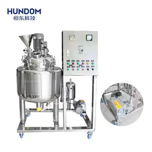 HUNDOM Price Of Stainless Steel Daily Chemical Mixing Tanks Jacketed Heating Mixing Tank Equipment For Industry