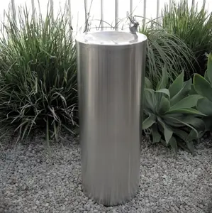 Customized 304 316 Stainless Steel Drinking Water Freestanding Commercial Drink Fountain
