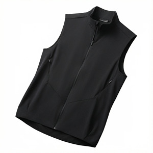 Gilet d'affaires léger et extensible pour homme, veste sans manches décontractée à col montant pour sports de plein air, gilet multifonctionnel - Product Image 2