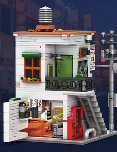 Japanese Arcade Model Building <b>Blocks</b> MOC 66503 City Street View House Modular Architecture Bricks Ideas Toy Kit Gift Kid - Product Image 5