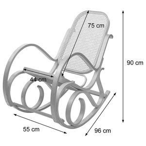 Sallanan sandalye ahşap sallanan sandalye/TV sandalye katı ahşap, Rattan koltuk - Product Image 4
