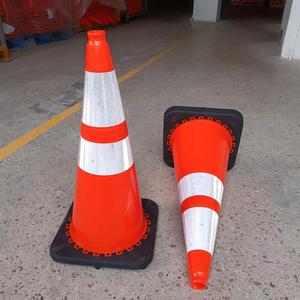 28 "7lbs cơ sở màu đen không thể phá vỡ PVC đường giao thông an toàn nón giao thông nón - Product Image 5