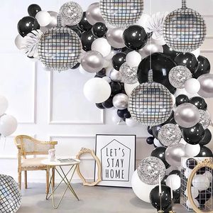 Ballons sphériques métalliques 4D de 22 pouces pour décorations de fête disco, années 70, 80, 90, anniversaire, enterrement de vie de jeune fille, remise de diplôme - Product Image 6