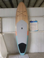 Planche de paddle de haute qualité, 8,5 kg, écologique, portable, polyvalente, à une seule aile, en mousse EPS, avec couche supérieure et inférieure en bambou renforcé