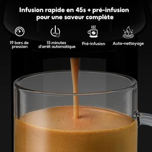 CAFELFFE MK-606 Machine à café expresso semi-automatique 5-en-1, pression de pompe 20 bars, prépare des boissons chaudes/froides, réservoir d'eau de 0,6 L, K-Cup/NES - Product Image 4