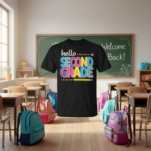 Camiseta para Niñas 2024, Artículos Promocionales para el Primer Día de Clases de Segundo Grado - Product Image 3