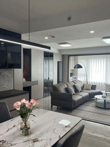 Juego de Sofás de Piel Sintética de Estilo Moderno Minimalista, Espacioso y Cómodo, Diseño Práctico y Sencillo, Muebles para Sala de Estar - Product Image 6