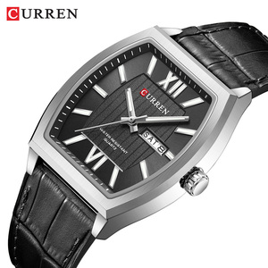 CURREN Nuovo 8478 Orologio al Quarzo da <span class=keywords><strong>Uomo</strong></span> Elegante con Calendario Luminoso Impermeabile <span class=keywords><strong>Cinturino</strong></span> in <span class=keywords><strong>Pelle</strong></span> <span class=keywords><strong>Orologi</strong></span> Retrò alla Moda per <span class=keywords><strong>Uomo</strong></span> Reloj Hombre - Product Image 3