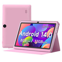 Tablet de 7 Pulgadas en Oferta, Procesador MTK8766 de Ocho Núcleos, 8GB+32GB de Almacenamiento, Android 14, 5G, Entretenimiento, Duradera, Alta Relación Calidad-Precio