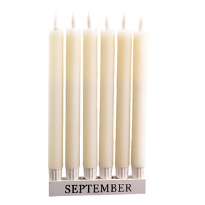 New Handmade Có thể sạc lại LED Flameless côn nến Battery Powered Dài Điện Tử tealight đèn cho Giáng sinh nhật - Product Image 6