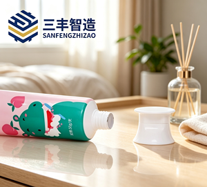 หลอดบีบยาสีฟันลายการ์ตูนพร้อมฝาเปิดปิดสำหรับยาสีฟันเด็ก - Product Image 2